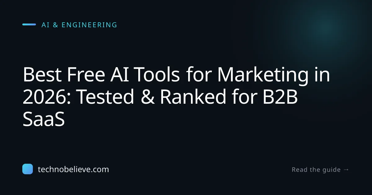 Featured image for Best Free AI Tools for Marketing in 2026: Tested & Ranked for B2B SaaS