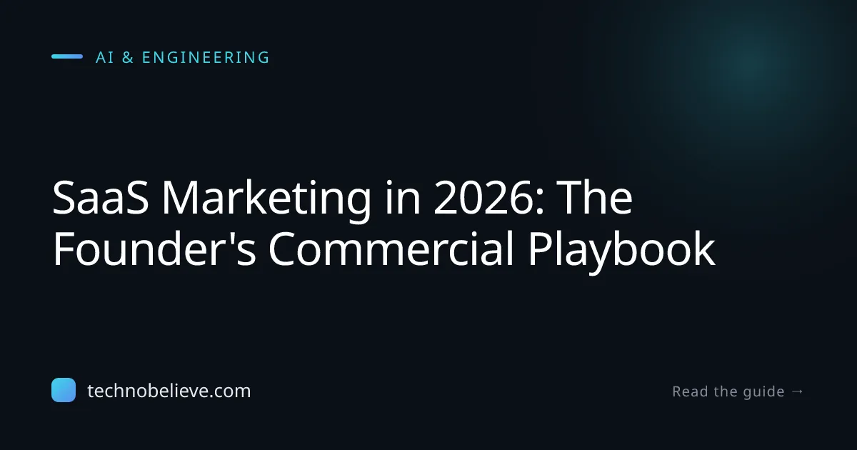 Featured image for SaaS Marketing in 2026: The Founder's Commercial Playbook