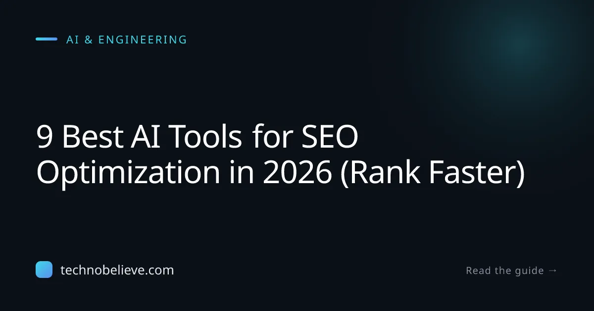 Featured image for 9 Best AI Tools for SEO Optimization in 2026 (Rank Faster)
