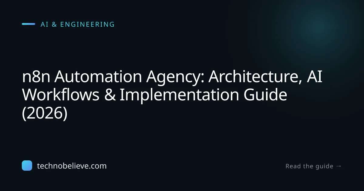Featured image for n8n Automation Agency: Architecture, AI Workflows & Implementation Guide (2026)