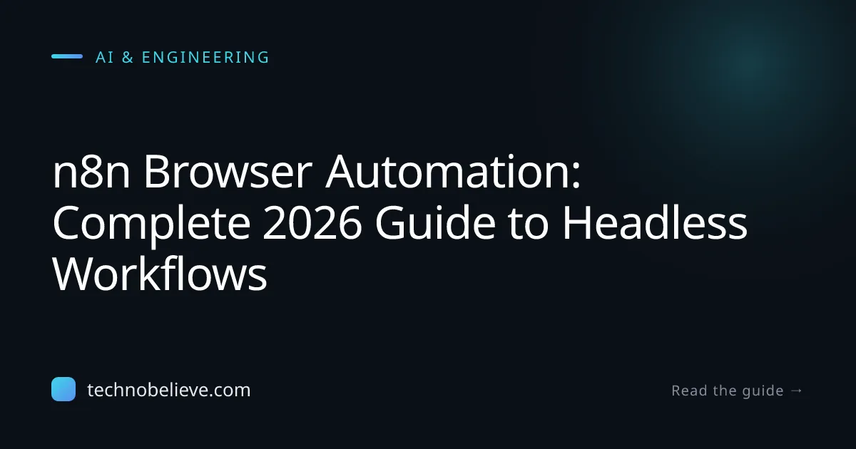 Featured image for n8n Browser Automation: Complete 2026 Guide to Headless Workflows