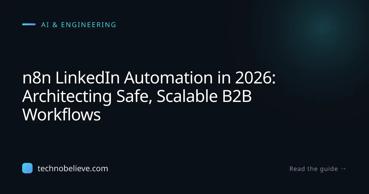 Featured image for n8n LinkedIn Automation in 2026: Architecting Safe, Scalable B2B Workflows